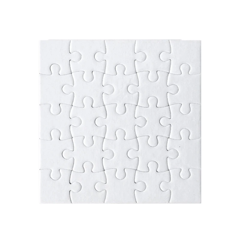 5 packs DIY Jigsaw Puzzles Sublimation Blanks Custom Handmade Puzzle for Heat Transfer Craft