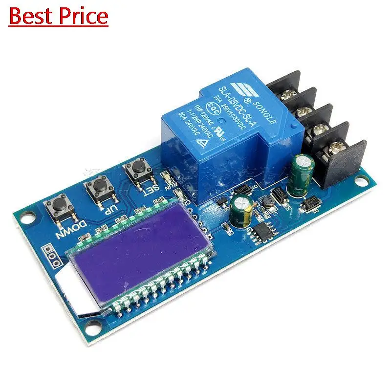 

25 шт./лот Dc 6-60 в 30a модуль управления зарядкой аккумулятора Защитная плата зарядное устройство переключатель времени ЖК-дисплей