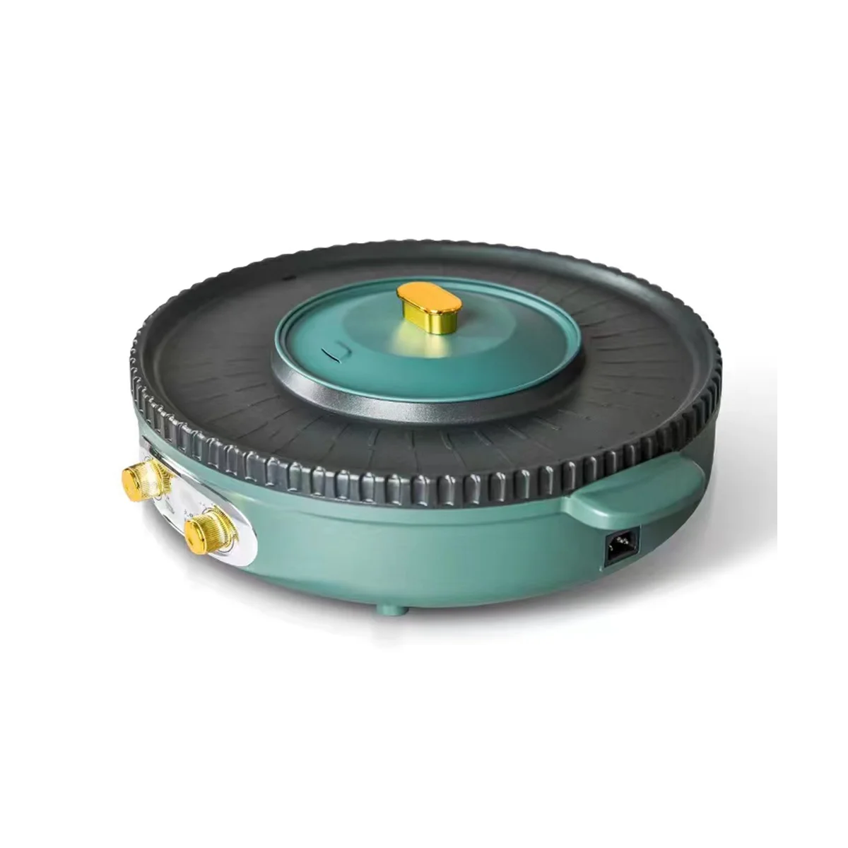 

3 в 1 Электрический гриль и горячий горшок с разделителем, 2000 Вт двойной контроль температуры корейский, с антипригарным штепселем европейского стандарта