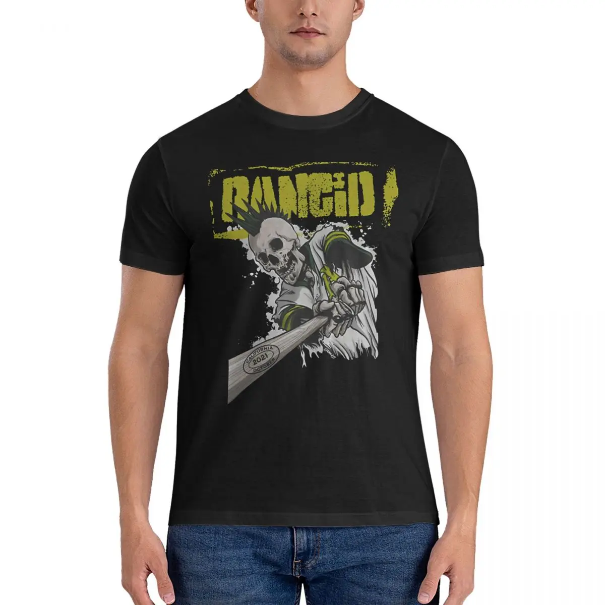 Мужские футболки с каркасами для игры в бейсбол одежда из 100% хлопка Rancid Винтажная