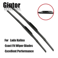 gintor car windscreen wiper blades for lada kalina 2416 2004 2005 2006 2007 2008 2009 2010 2011 2012 2013 fit hook arms