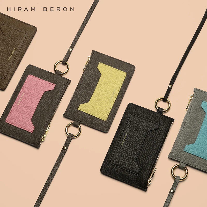 Personalized Letter Leather ID Card Holder with Lanyard for Badge Lovely for Women Gift Motherday Fashion Monogram Service