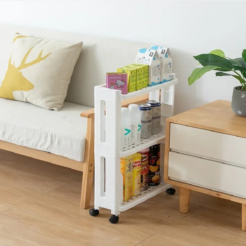 Стеллаж Для Хранения В Кухне И Ванной Комнате С Несколькими Отделениями На