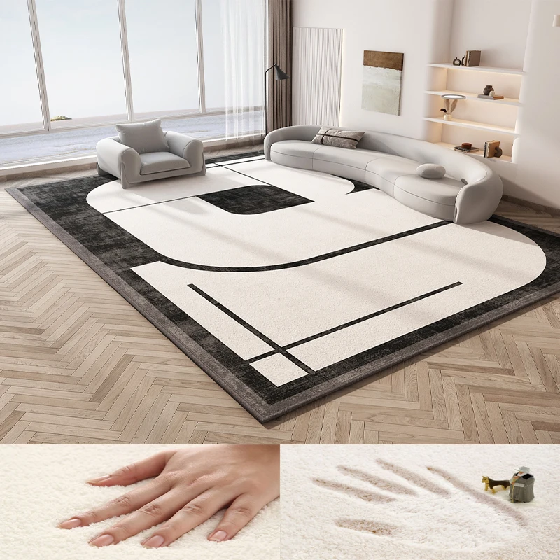 

Cashmere Fabric Carpet Living Room Decoration Home Ins Large Area Rugs Bedside Bedroom Balcony Plush Rug Entrance Door Soft Mat
