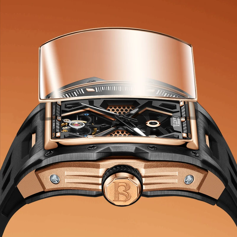 Часы мужские механические из нержавеющей стали роскошные светящиеся