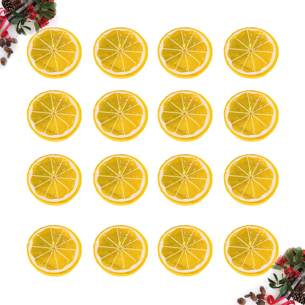 

Fruit Slices Lemon Decoration Toys Party Home Faux Button Resin Flatback Artificial Nail Simulation Ornament Wedding Toy