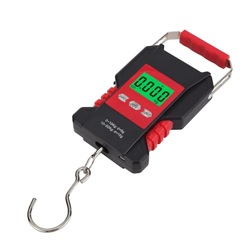 

Portable Waterproof Weighing Scale Hanging Hook Scales Digital Recharged For Courier Hunting Luggage Home