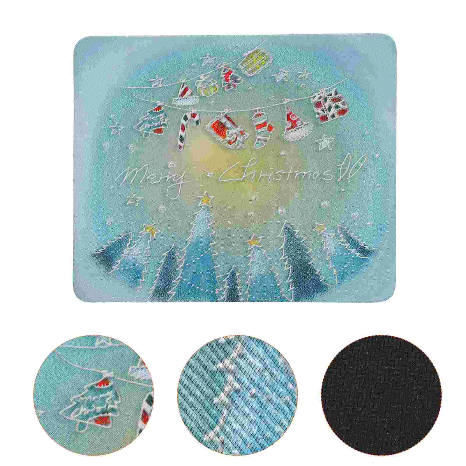 

Pad Christmas Mousepad Mat Merry Wireless Mousepadsfavor Mats Retro Vintage Office Decorativenon Laptop Gaming Pads Holiday
