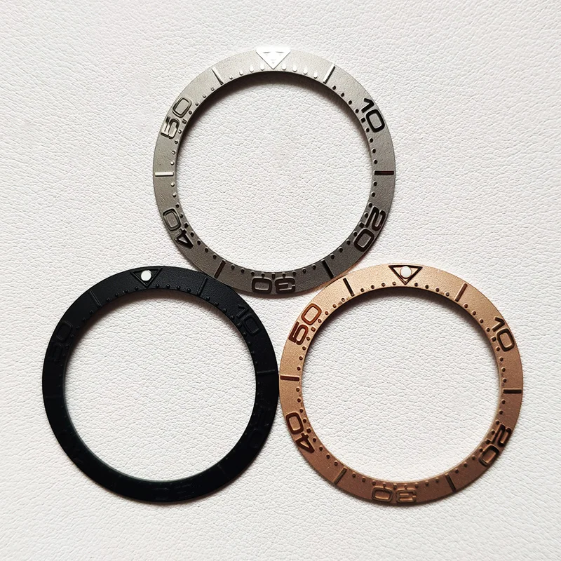 Ceramic Watch Bezels Inserts Ring 38mm Fits OMG Logo Sea Watches master Men Face Replacement Accessories Parts Repair Tools Case
