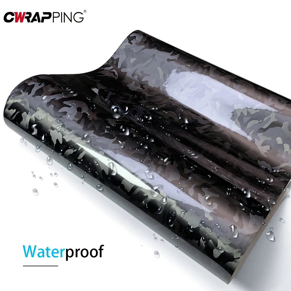 Błyszcząca folia winylowa z włókna węglowego Wodoodporna samoprzylepna ochronna na karoserię Motocyklowa dekoracyjna Akcesoria samochodowe