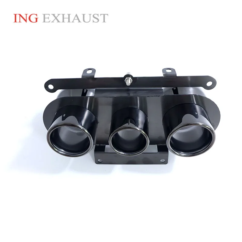 Аксессуары для выхлопных газов ING черные наконечники SUS 304 Ferrari 458 F136 V8 4. 5L California T 3 9