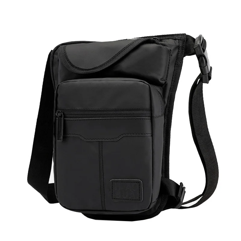 

Nylon Men Drop Leg High Quality Waterproof Fanny Pack Motorcycle Male Hip Pocket Thigh Casual Cross Body Waist Belt Bags