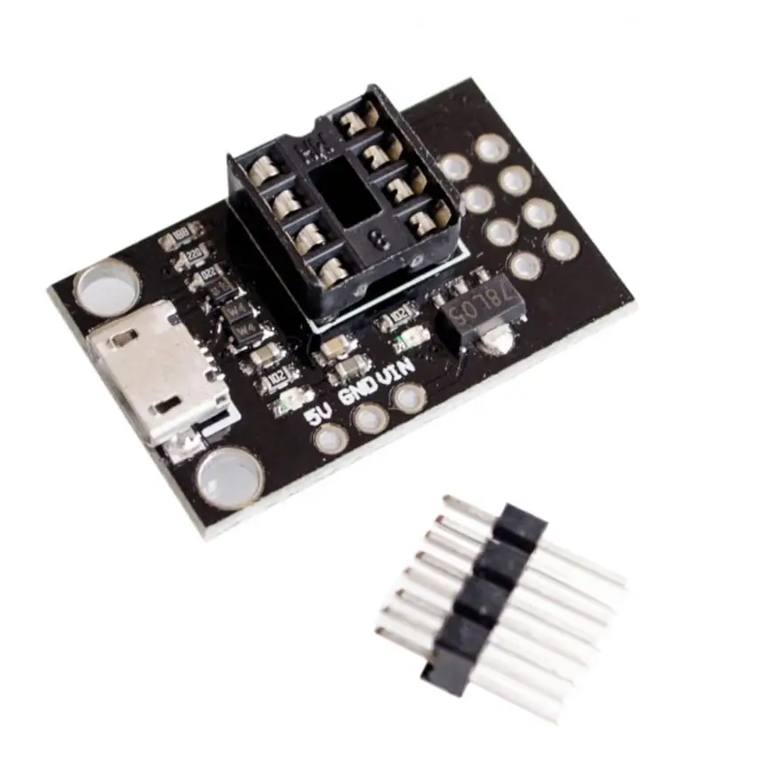 

Programming Editor Micro Usb Pluggable Development Board For ATtiny13A/ATtiny25/ATtiny45/ATtiny85 Power Connector