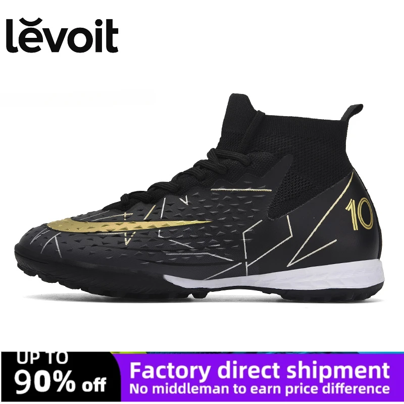 

NEW Men Soccer Shoes TF/FG High/Low Ankle Football Boots Male Outdoor Non-slip Grass Multicolor Training Match Sneakers EUR35-46