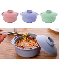 instant noodle bowls with lids soup hot rice bowls japanese style students food container healthy tableware bowl tableware