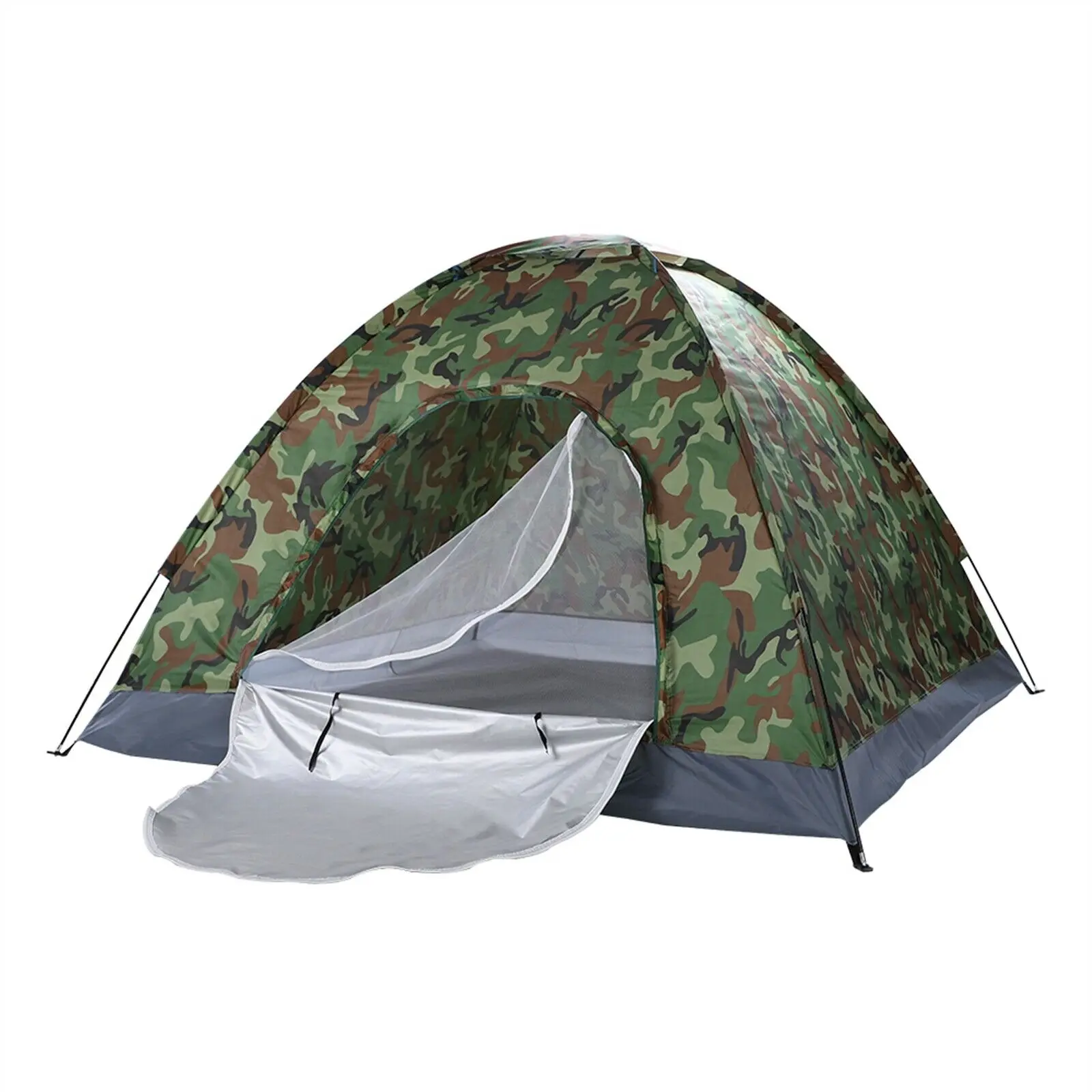 

Camouflage Tent 3-4 Person Camping Dome Durable Handy Tent Family Outdoor Tent