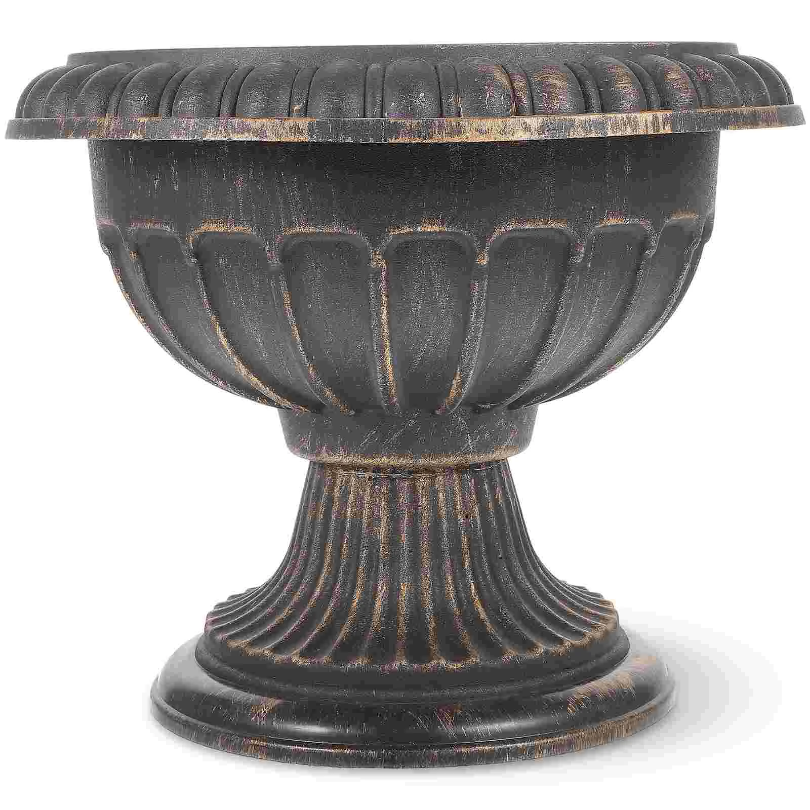

Pot Flower Planter Vintage Urn Roman Column Pillar Road Wedding Decorativehome Decor Flowerpot Outdoor Vase Centerpieces Vases