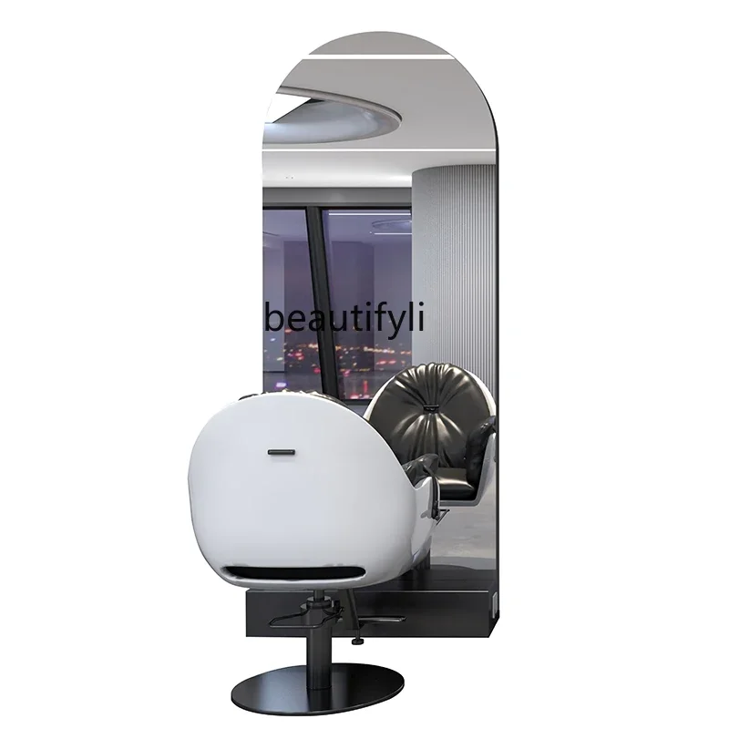 Зеркало для парикмахерской напольное зеркало из нержавеющей стали с