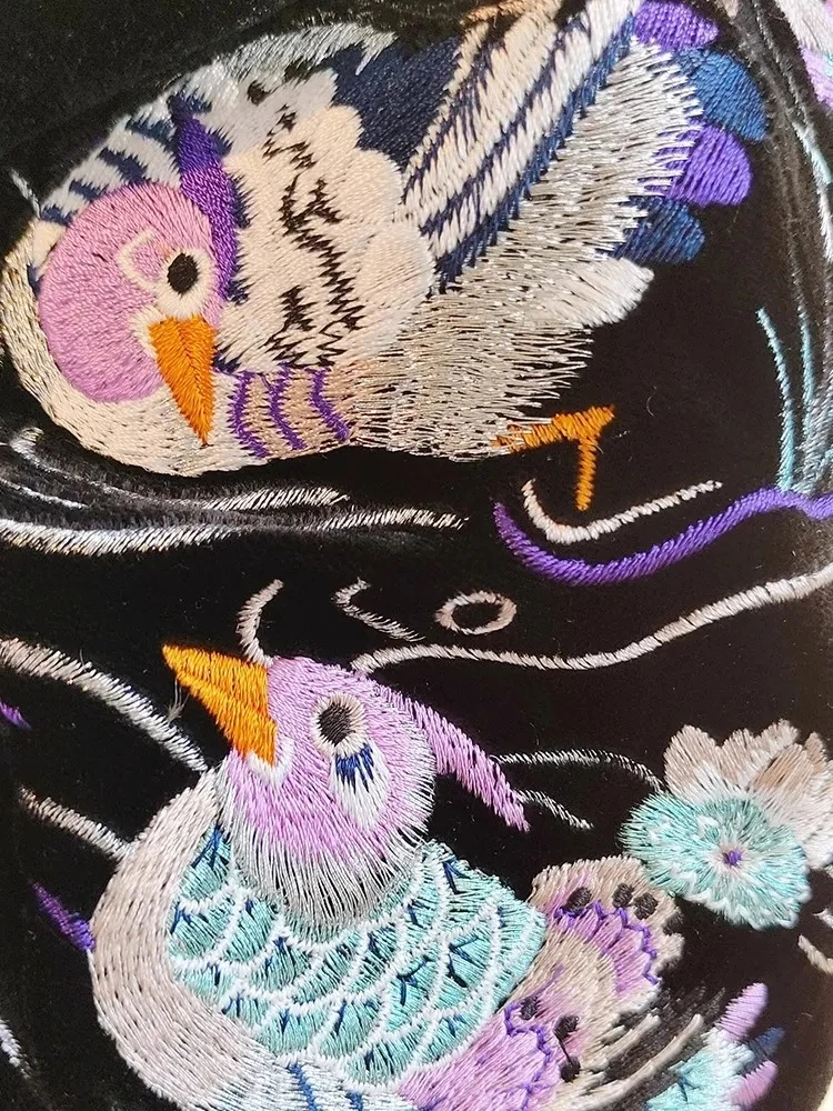 Женский жилет женские куртки черный этнический с вышивкой Осенний женское