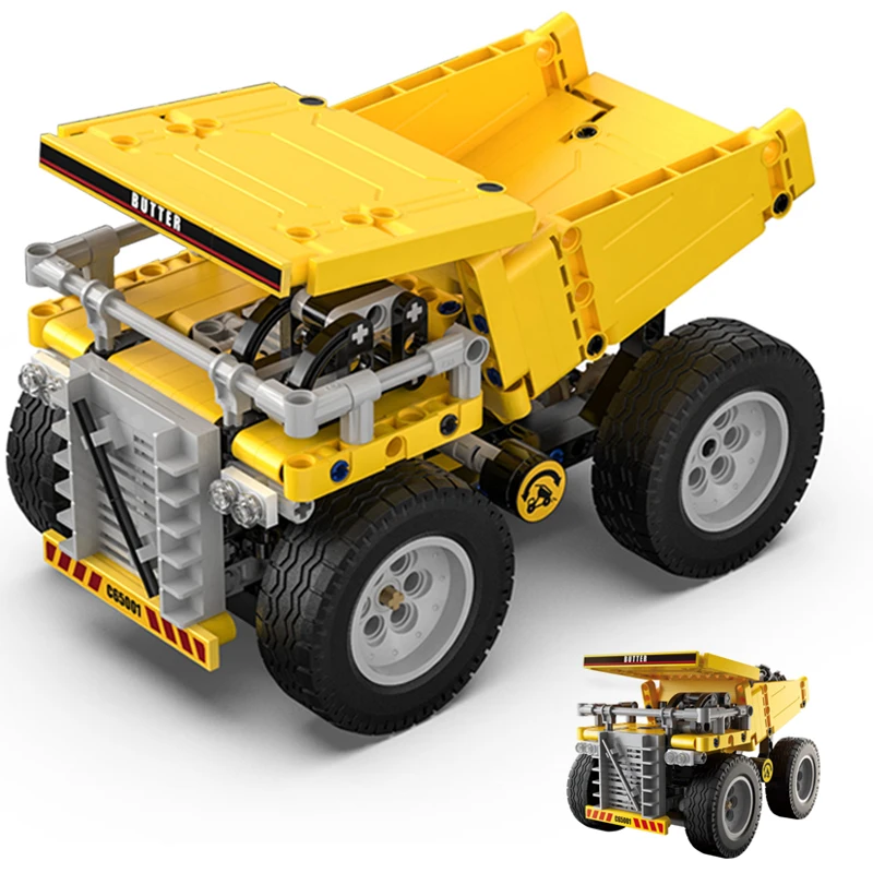 

City Technical Loader Heavy Wheel Car Building Blocks Mechanical Mining Engineering Excavator Truck Bricks Toys For Kids Gifts
