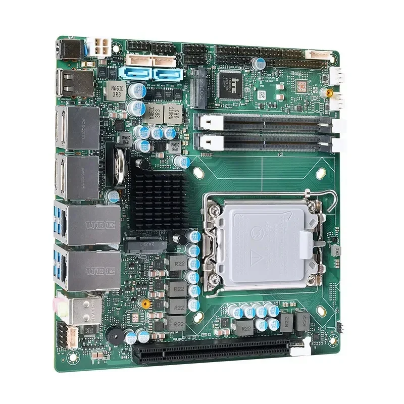 Материнская плата Zunsia OEM PCIe_X16 LGA 1700 H610 12th/13th Gen 2 * LAN DDR5 X86 Linux Micro ATX материнская с LVDS +
