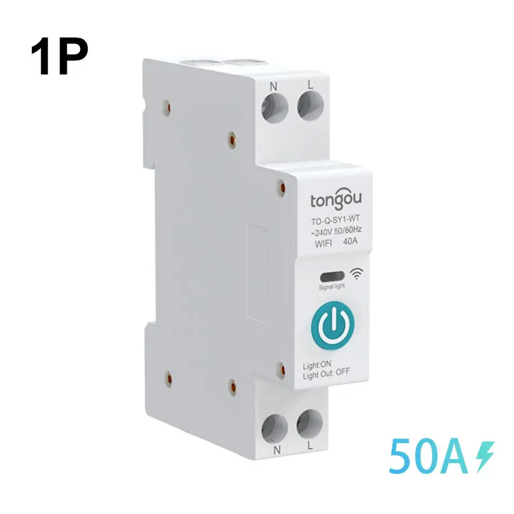 

Смарт-выключатель TUYA с Wi-Fi, 1P, 63 А