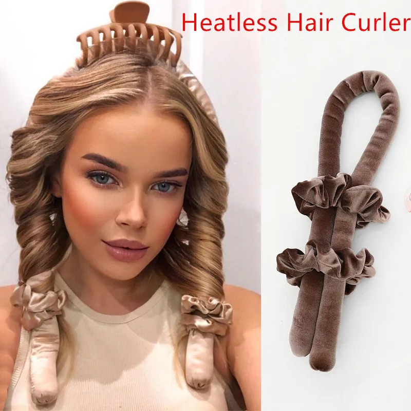 

Лидер продаж, 3 шт./компл., Плойка для ленивых волос без тепла, повязка на голову, ролики для волос, волнистые формы, мокрые волнистпряди, без н...