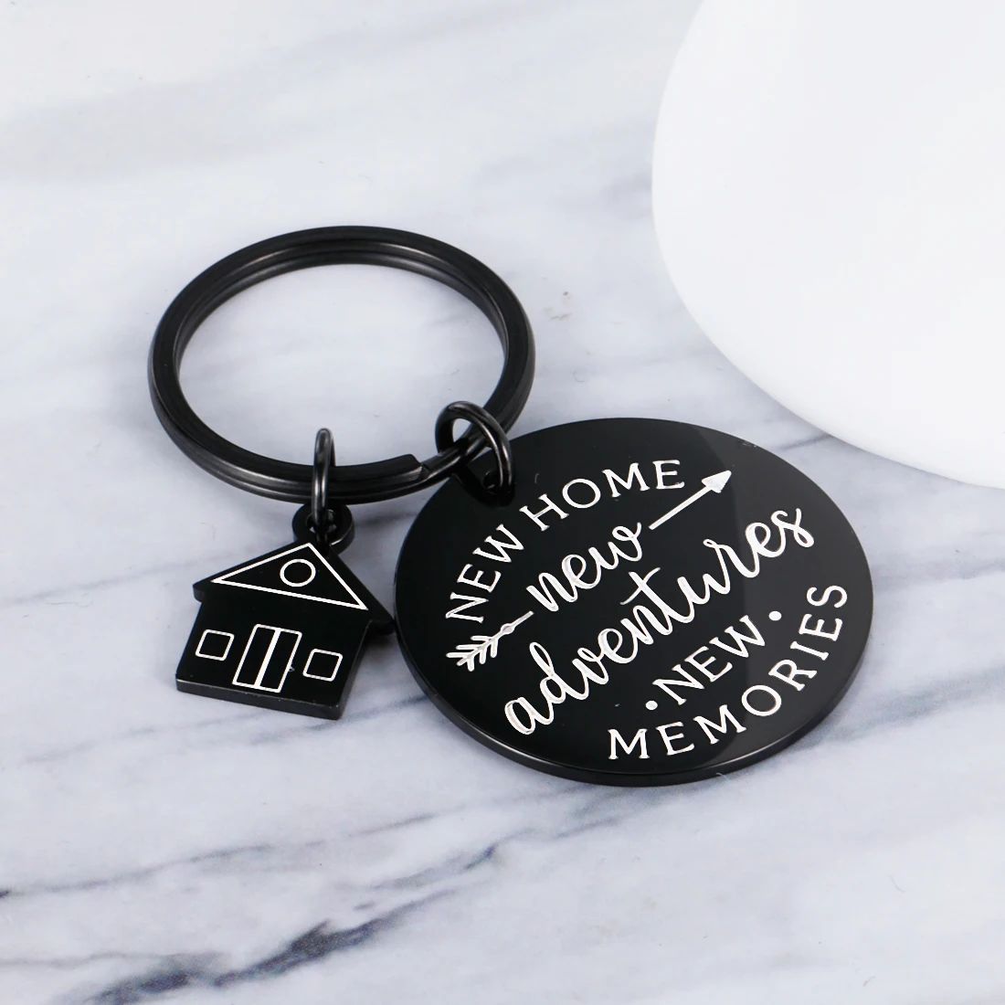 housewarming gifts keychains new home new adventure new memories couple keychain new home gift ideas husband wife christmas gift free global shipping