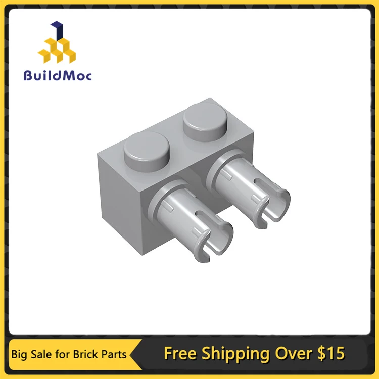 

10 шт. детали MOC 30526 53540 модифицированный кирпич 1x2 с контактами Совместимые Кирпичи DIY строительные блоки частицы детский мозг игрушка подаро...