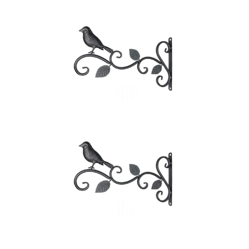 Железный подвесной кронштейн настенный крючок вешалка для растений кормушка