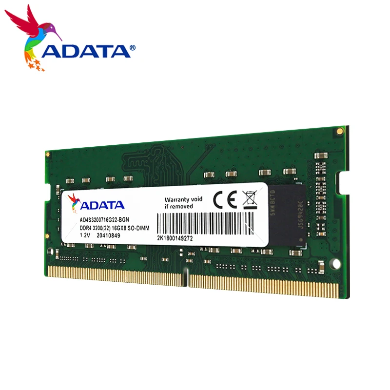 Оригинальная карта памяти ADATA Premier DDR4-3200, 8 ГБ, 16 ГБ, 32 ГБ, 3200 МГц, 3,5-контактный разъем DIMM, оперативная память для ноутбука с рандомным доступом