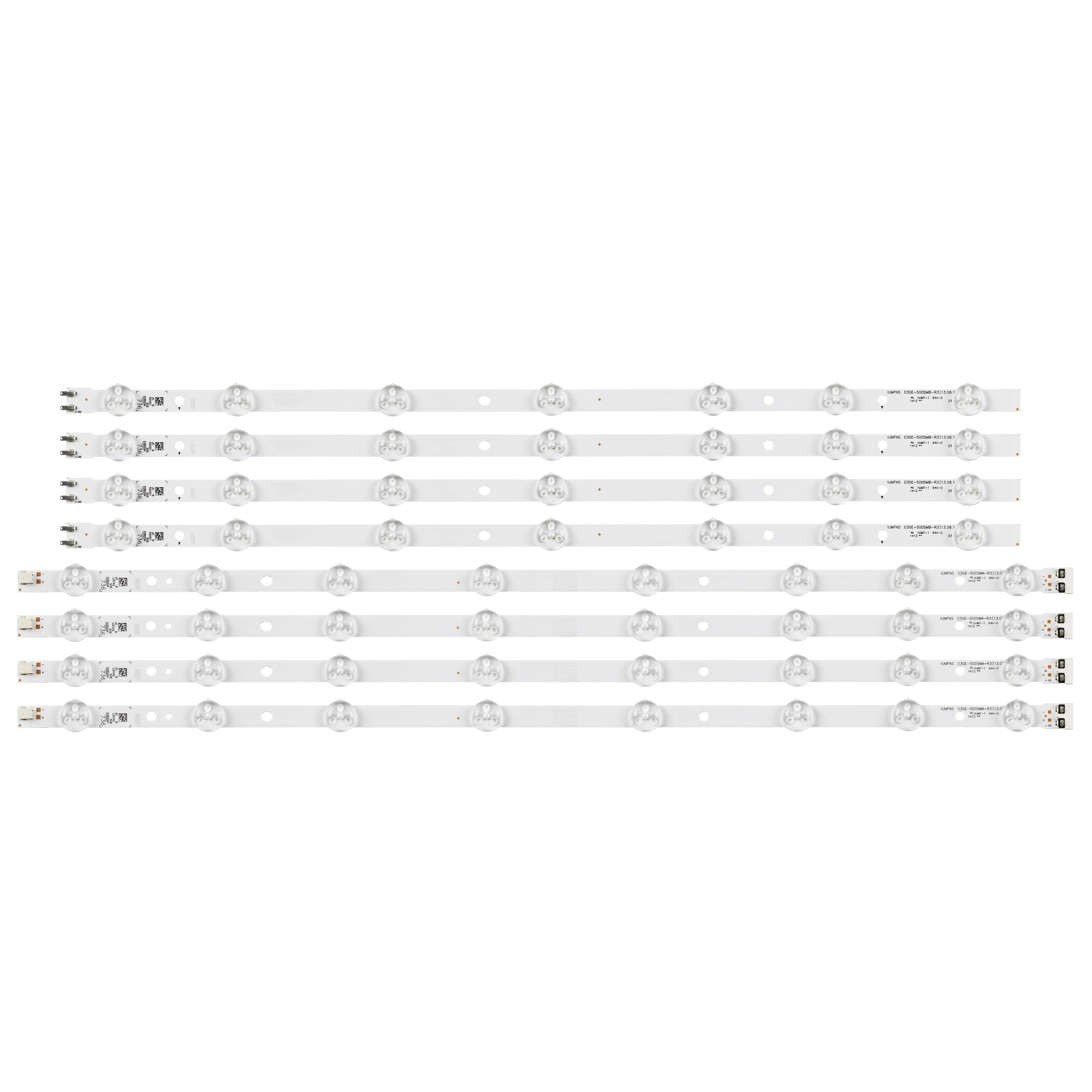 Светодиодная лента для подсветки 2013svs50 _ 3228n1 _ b2_l08/R07 D3GE-500SMA-R3 500SMB-R2 UN50J6200 UN50FH5030 UN50FH5303 UN50H6203, 80 шт./комплект