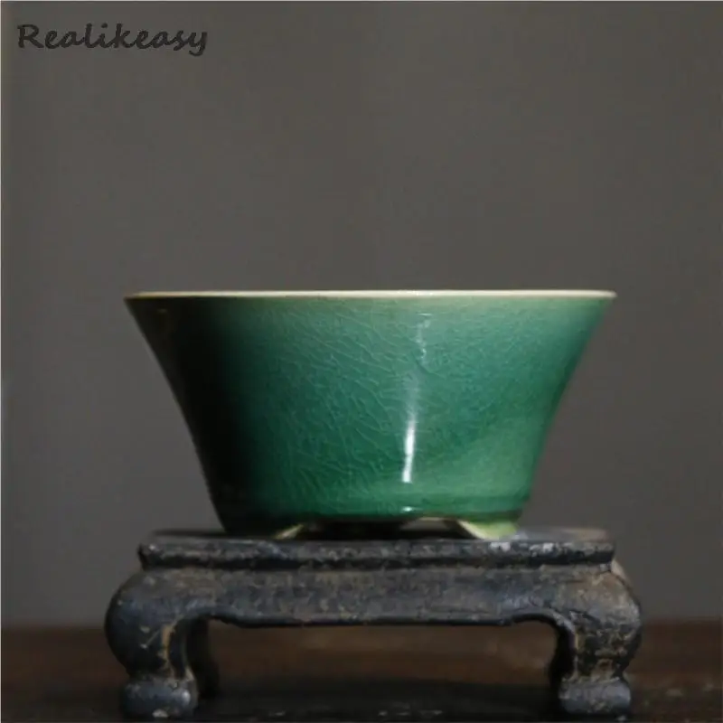 

Round Purple Sand Flowerpot Ceramic Bonsai Pot Home Desktop Decoration Flower Pot Chinese Style Simple Succulent Flower Pot