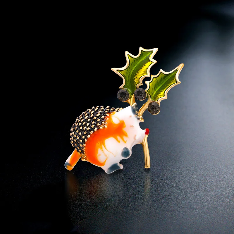 

Cute Oil Dripping Little Hedgehog Brooches For Women Kids Metal Animal Brooch Enamel Pin Fashion Jewelry Clothing Accessories Gi