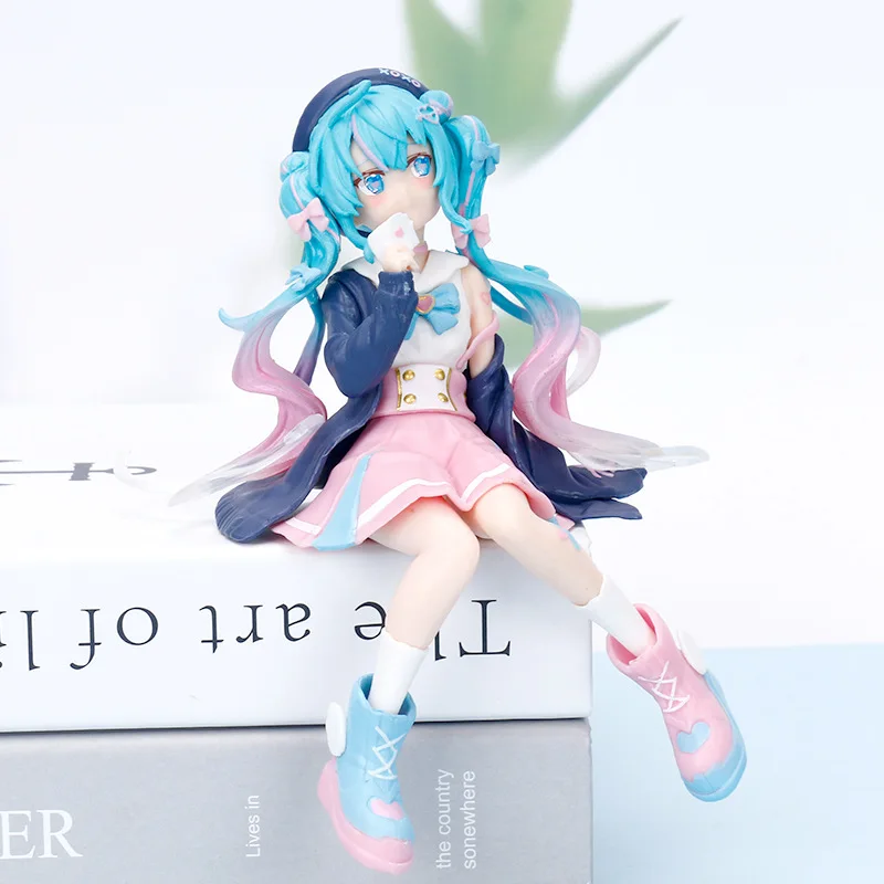 

14,5 см Hatsune Miku Love Сейлор вер. Фигурка «Вокалоид» из ПВХ с пробкой из лапши, модель куклы-певицы из аниме, коллекционная игрушка, подарок