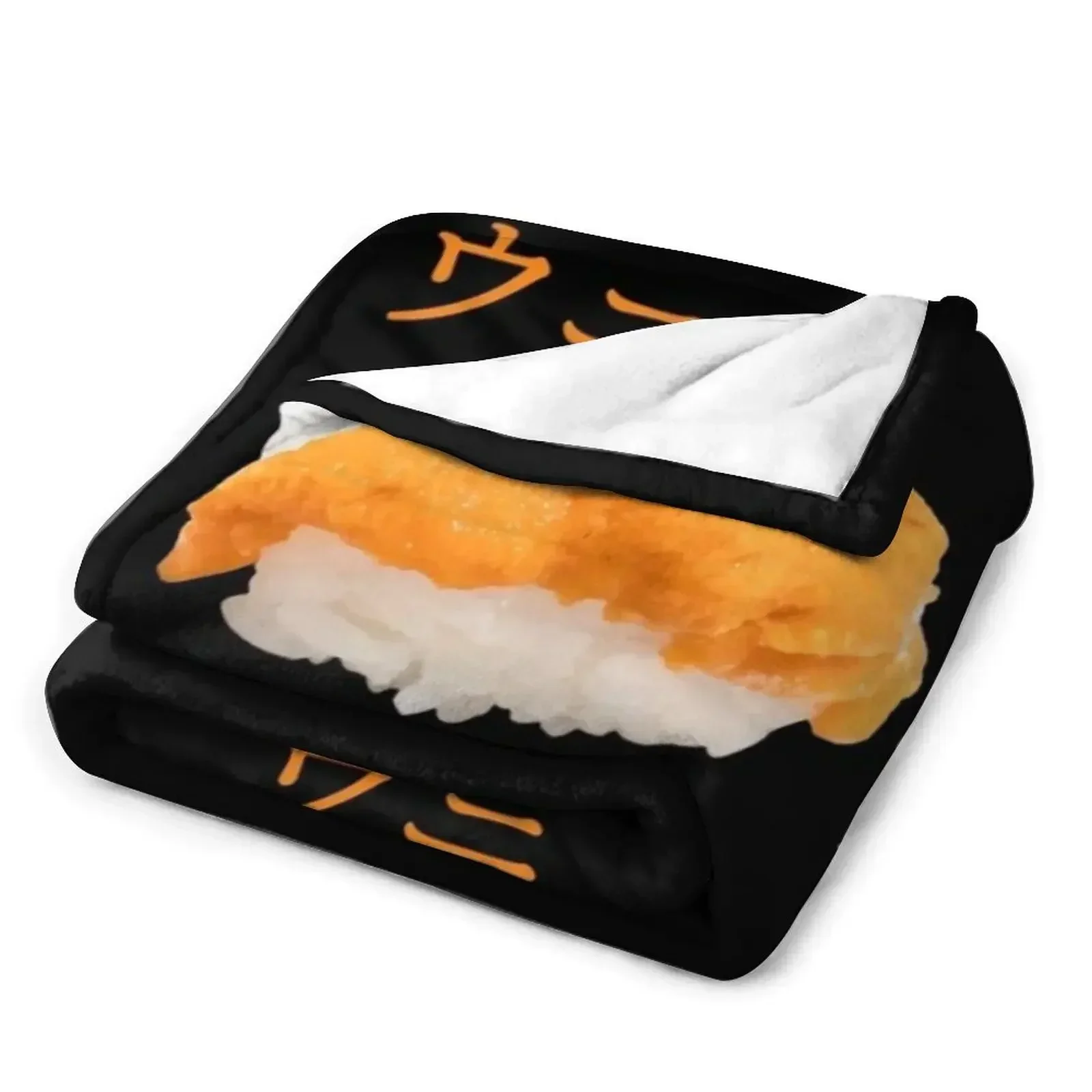 Морской ежечин Uni dedi피 Нигири Суши Фото Японская катакана Письменное одеяло