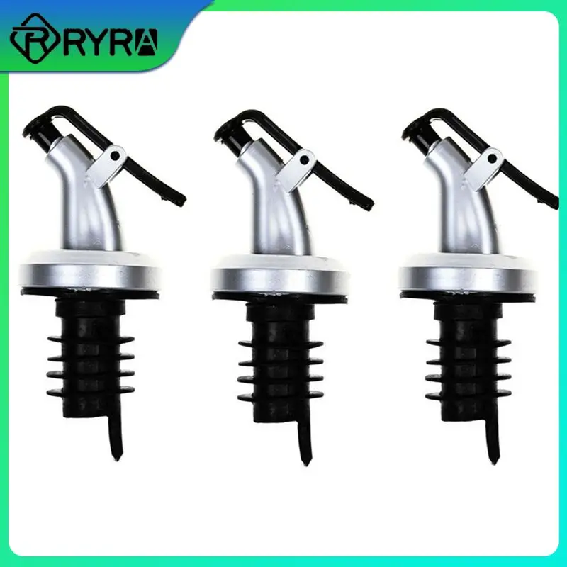 

5PCS Bottle Pourer Liquor Spirit Oil Olive Stopper Dispenser With Dust For Oil/vinegar/liqueurs/bourbon/wine/juice Kitchen Tools