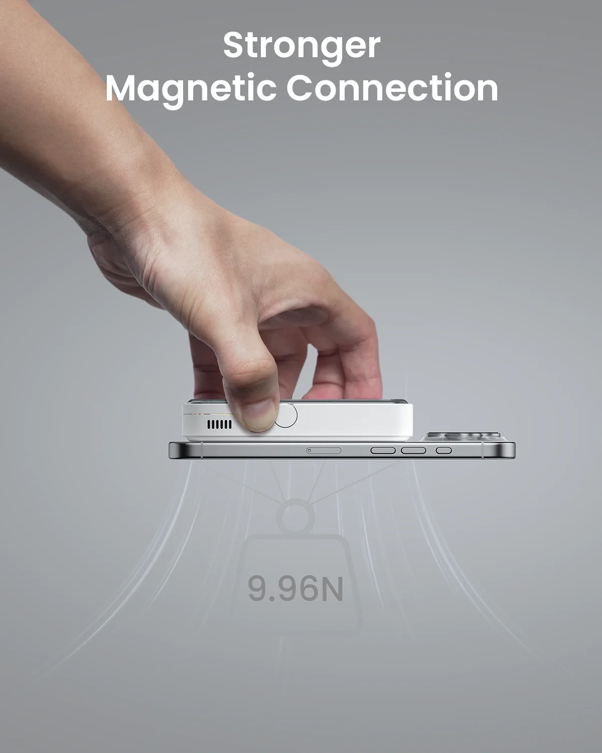 Фото Портативное зарядное устройство SHARGE ICEMAG 2 MagSafe Power Bank 15 Вт Qi2 с активным охлаждением, аккумулятор 10000 мАч для iPhone 16/15 Galaxy №5