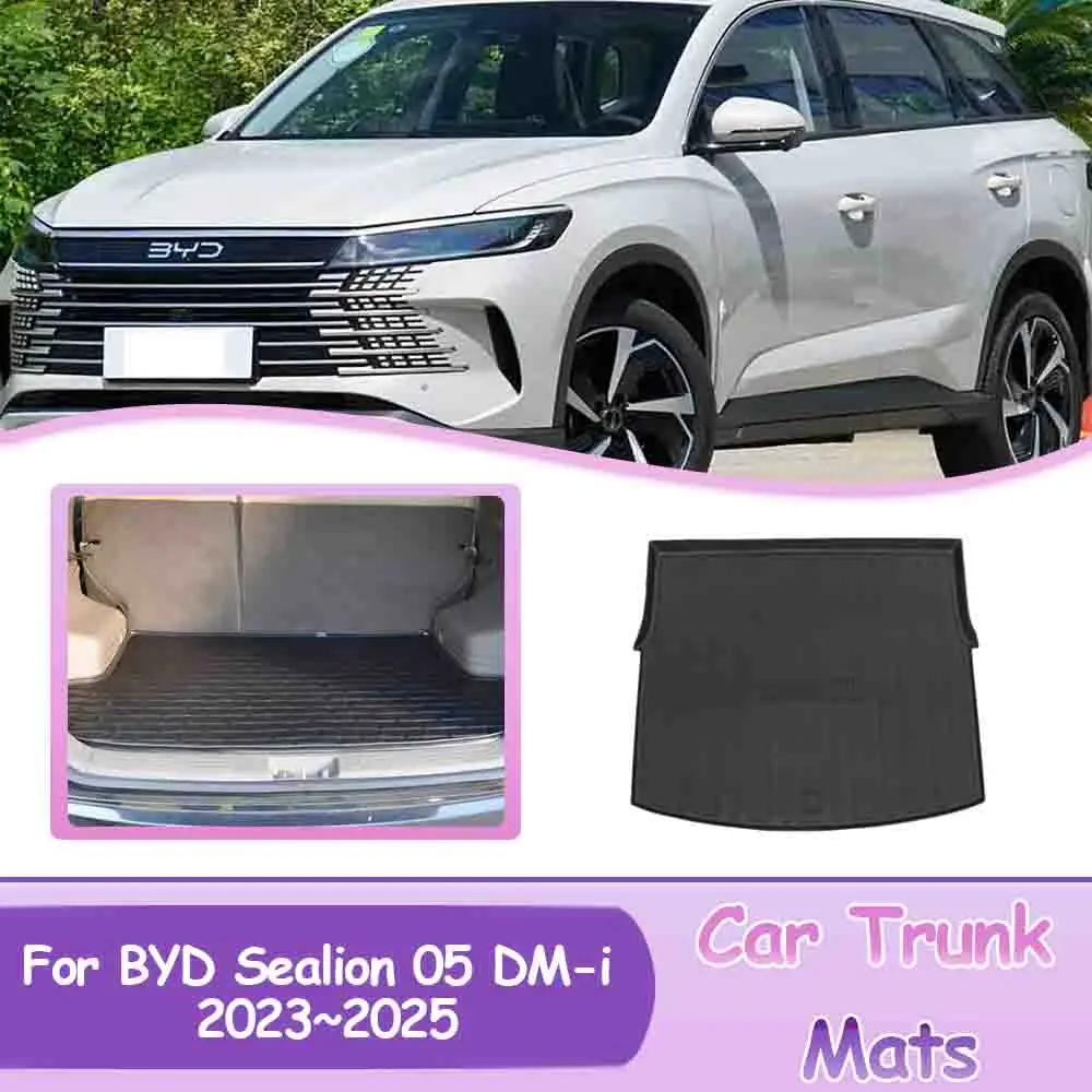 Коврики в багажник автомобиля покрытие для BYD Sealion 05 DM-i 2023 ~ 2025 2024 защита багажника