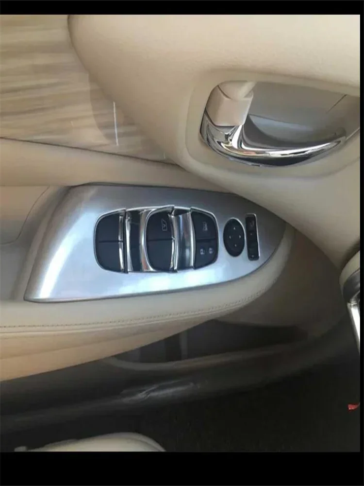 Для Nissan Murano 2015 2016 2017 2018 ABS нержавеющая сталь автомобильная Дверь Окно Стекло лифт