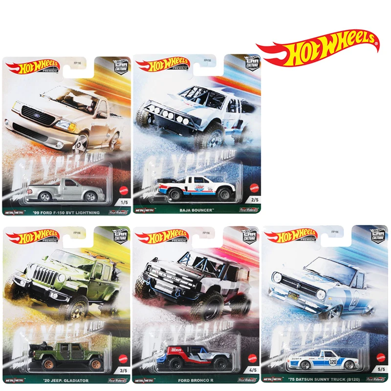 

Hot Wheels FPY86 Car Culture Circuit Legends Vehicles 75 Datsun Sunny Truck 20 Jeep Gladiator Scale Vehicles 1:64 Alloy Car Toys