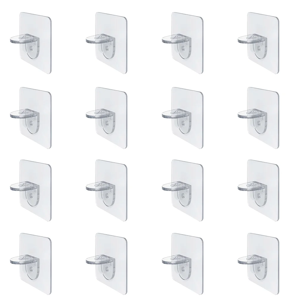 

16pcs Nail-free Partition Shelf Pegs Load-bearing Support Racks Partition Supporters