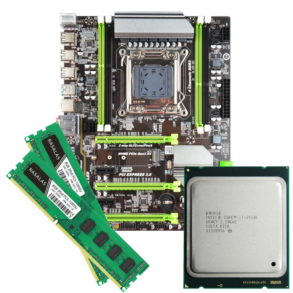 

X79 motherboard kit with LGA2011, Combos Core i7 3930K CPU, 16GB memory RAM
