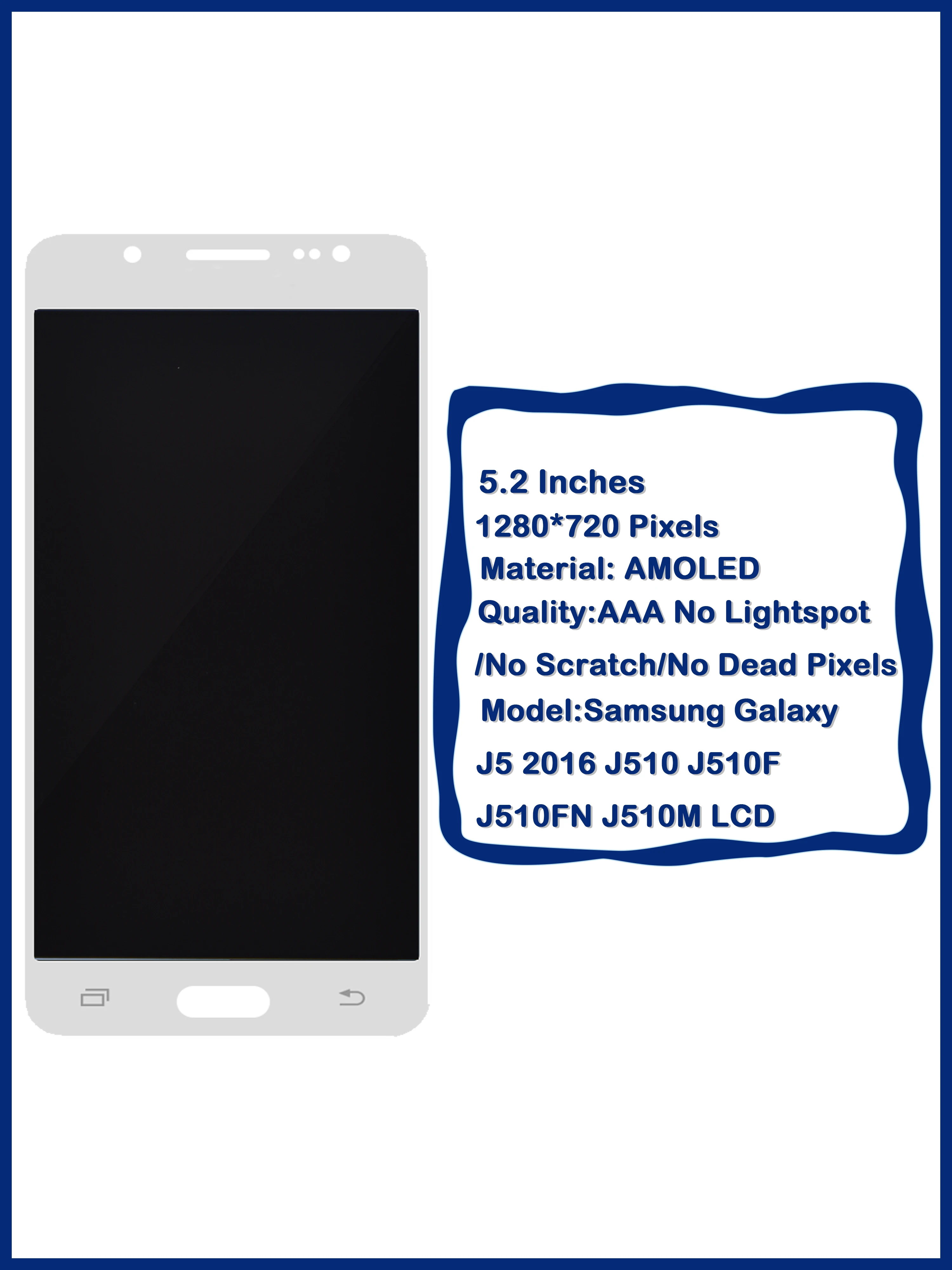 ЖК-дисплей AMOLED 5 2 дюйма для Samsung Galaxy J5 2016 J510 J510F J510FN J510M с сенсорным экраном и