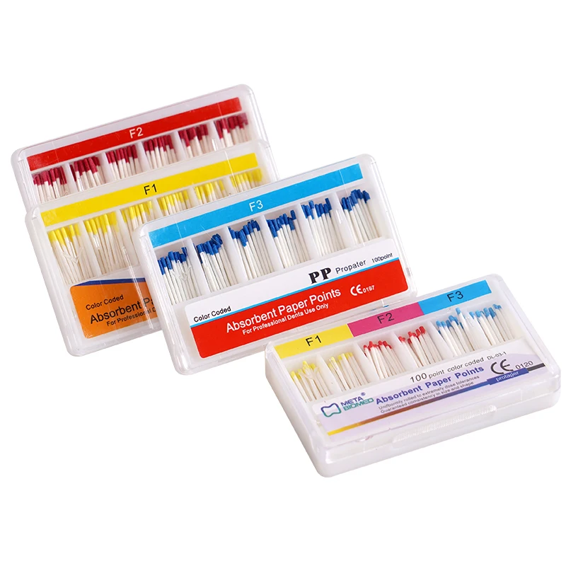 Стоматологические впитывающие бумажные наконечники F1 F2 F3 Эндодонтия Насадки из