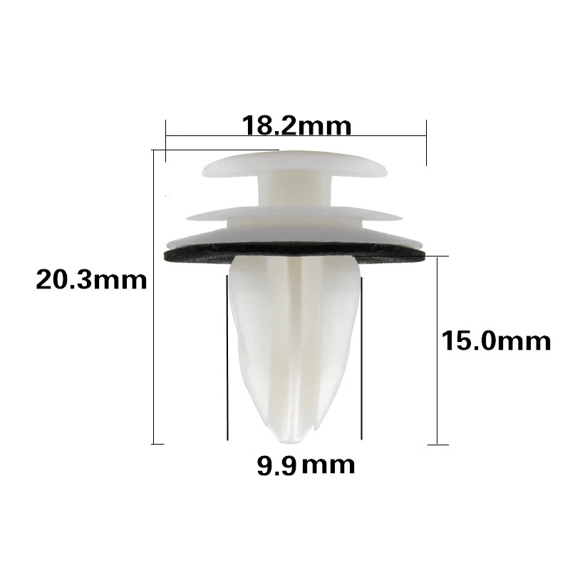 

100Pcs/Set Universal Plastic Car Trunk Screw Rivets Set Car Bumper Fender For Auto Fastener Clips Durable Accessories