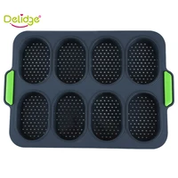 1pc non stick silicone baking mold cake french bread mold burger mold muffin tray kitchen pastry tool kitchen bakeware