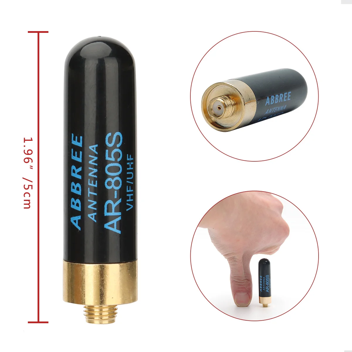 Diamond SRH805S SMA-Female Mini короткая Двухдиапазонная VHF UHF Антенна SRH-805S для рации Baofeng UV-5R UV-82