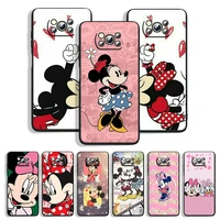 mickey mouse animation for xiaomi poco m4 m3 c3 x4 x3 x2 f3 x2 f1 pro nfc gt mi play mix 3 a2 lite black phone case capa
