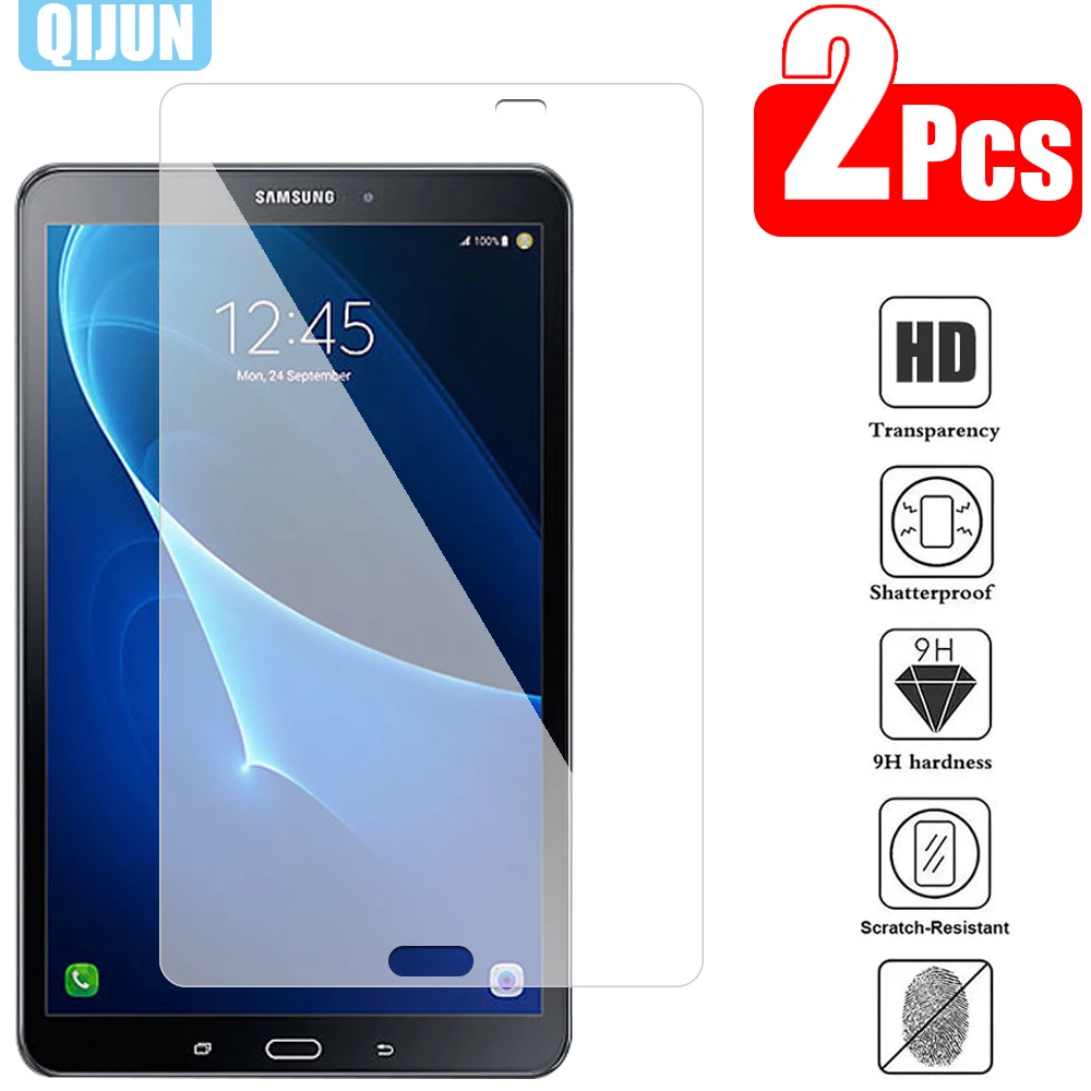 Tablet Tempered glass film For Samsung Galaxy Tab A 10.1" 2016 Proof Explosion prevention Screen Protector 2Pcs SM-T580 T585